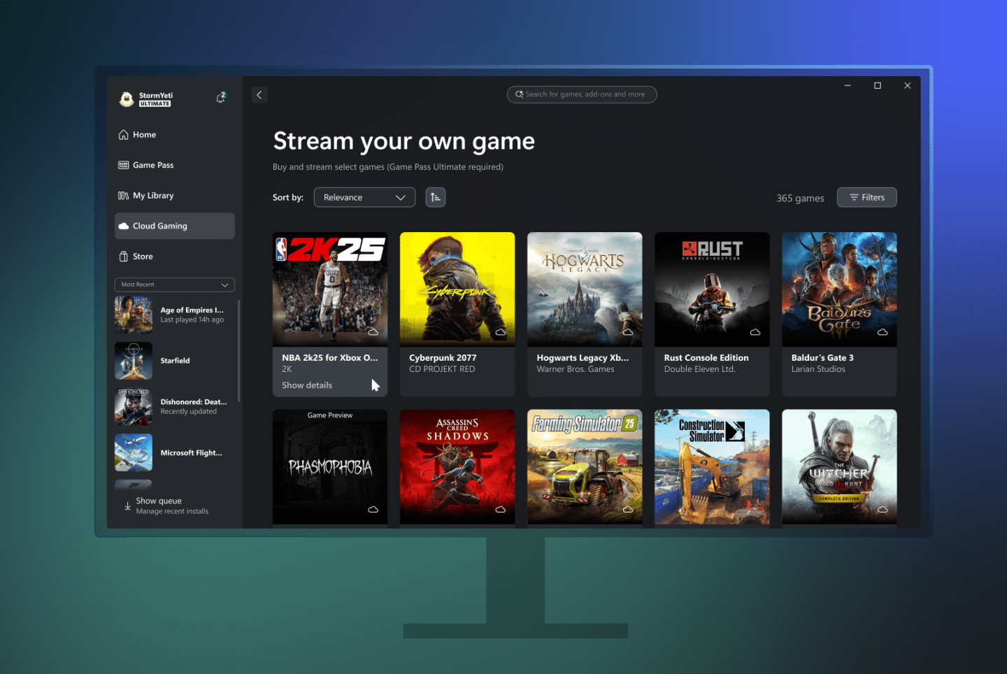 Xbox PC game streaming