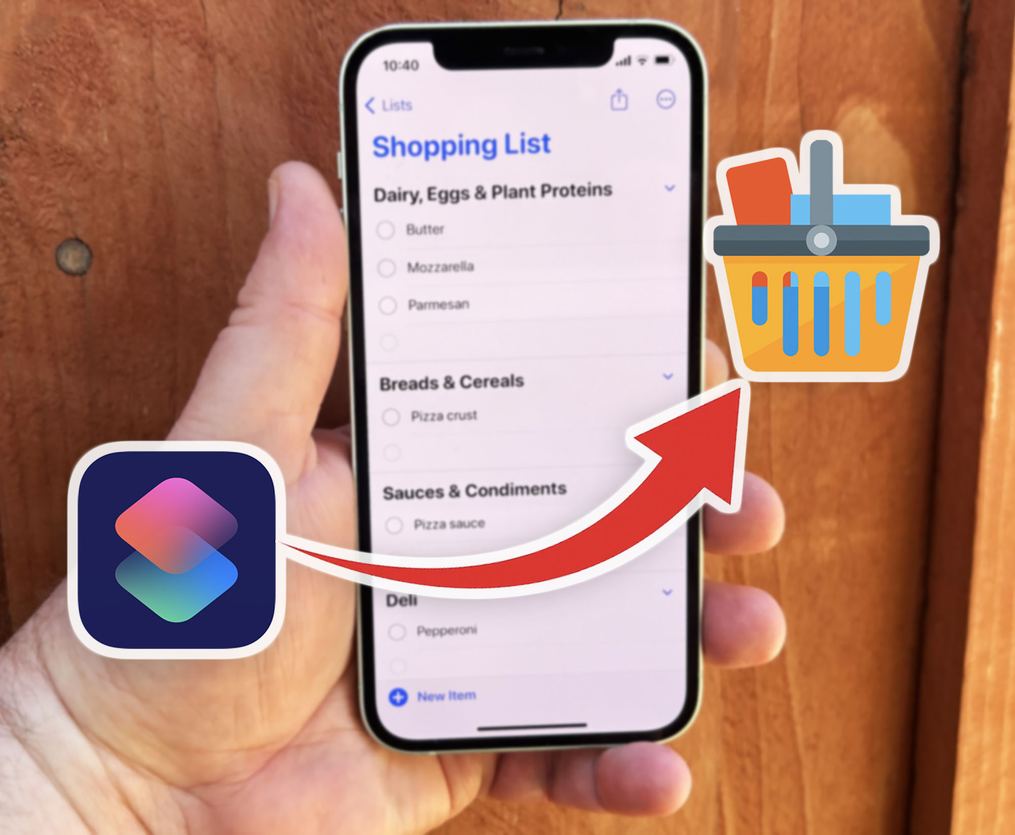 iPhone shopping reminders