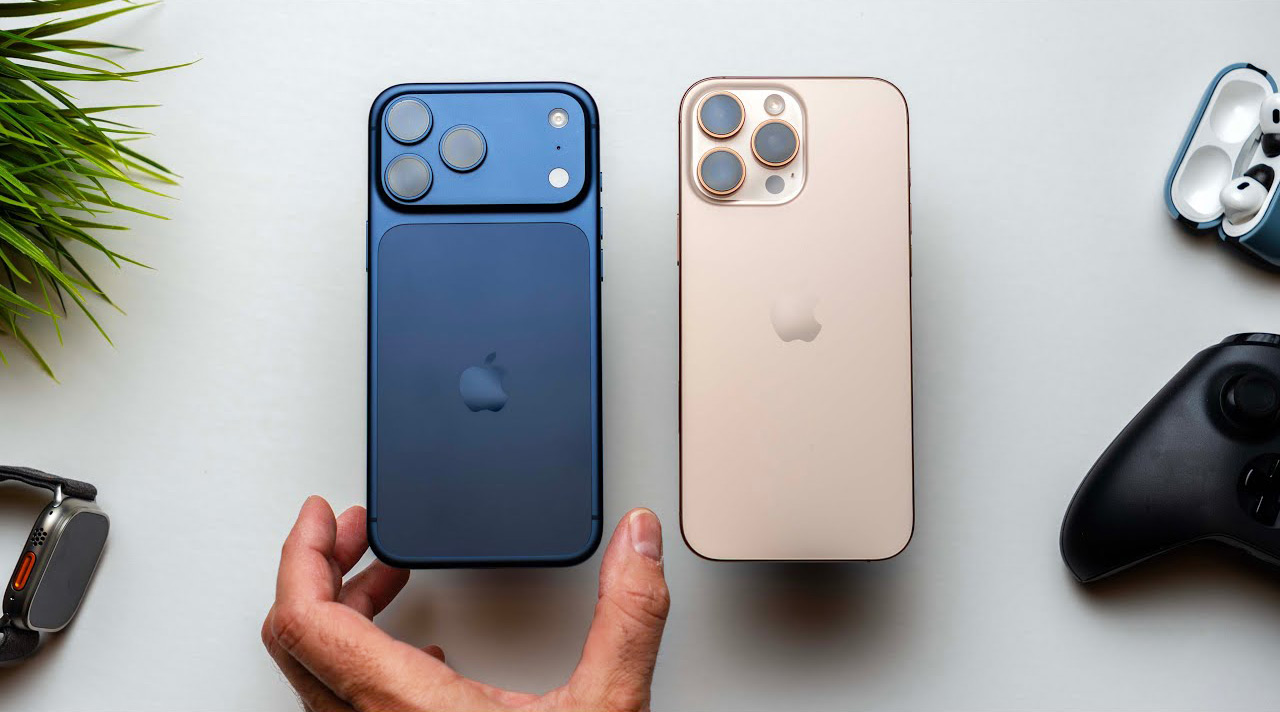 iPhone 16 Pro Max vs 17 Pro Max design