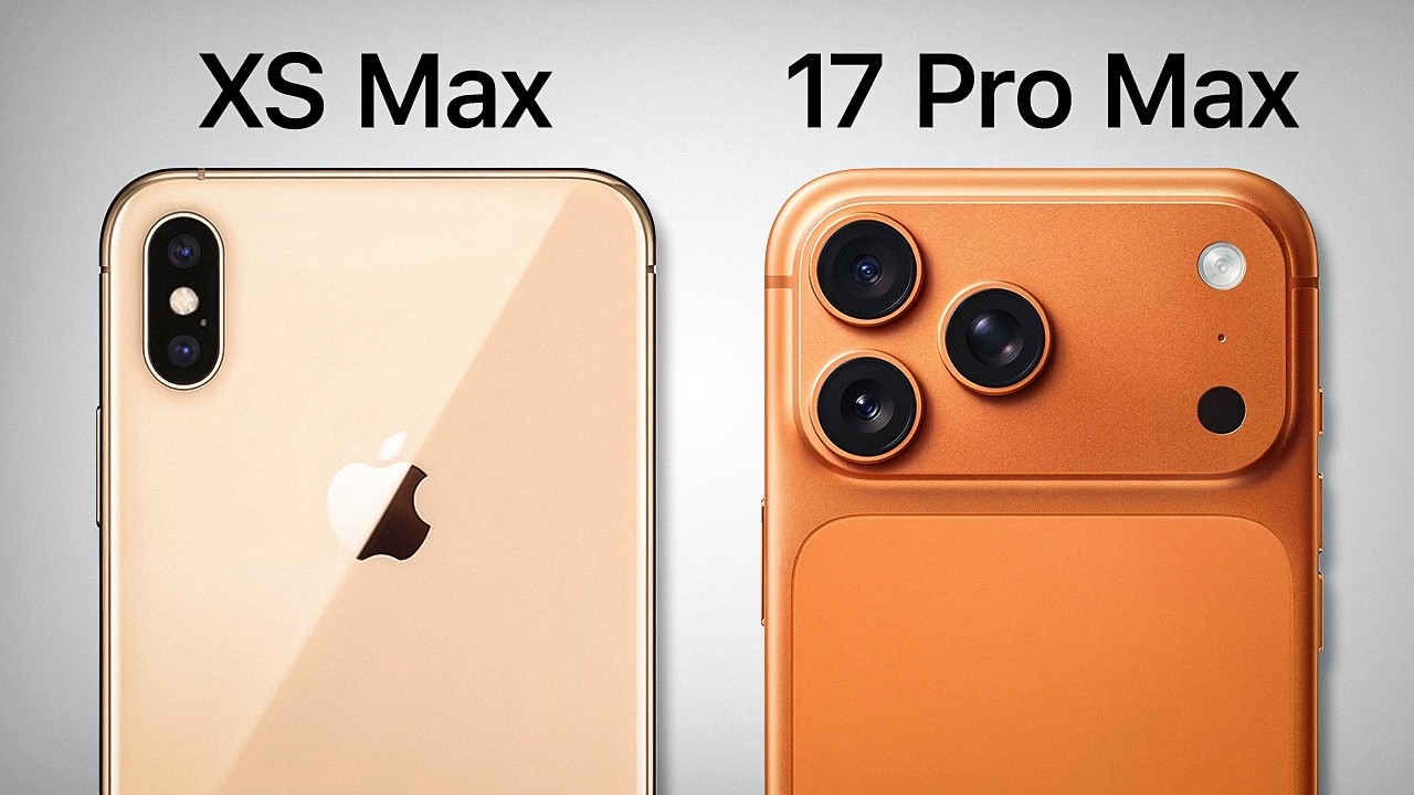iPhone XS Max vs 17 Pro Max camera comparison