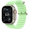 Apple Watch Ultra 3 (2025) 49mm, Natural Titanium, Ocean Band, Neon Green