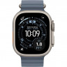 Apple Watch Ultra 3 (2025) 49mm, Natural Titanium, Ocean Band, Anchor Blue