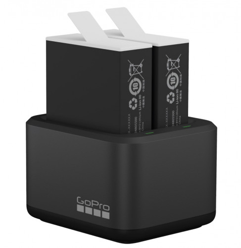 Charger + two batteries Enduro for GoPro HERO12 / 11 Black / HERO10 and HERO9