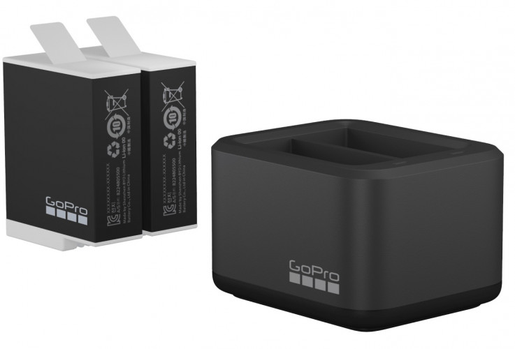 Charger + two batteries Enduro for GoPro HERO12 / 11 Black / HERO10 and HERO9