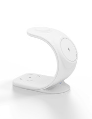Wireless charger VLP Powerstand 3in1 Qi2 for Apple Watch, white