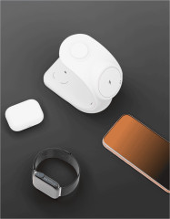 Wireless charger VLP Powerstand 3in1 Qi2 for Apple Watch, white