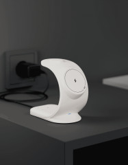 Wireless charger VLP Powerstand 3in1 Qi2 for Apple Watch, white