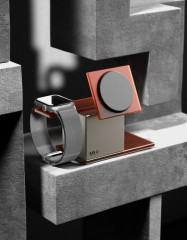 VLP NEO Wireless Charger Kit, Apple Watch, Amber Gray (5000 mAh battery)