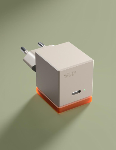 Wall charger VLP NEO 45 W USB-C, PD 3.2 AVS, QC, Amber gray