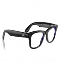 Ray-Ban Meta Wayfarer RW4006 (Glossy Black Frame, Clear Lenses)