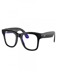 Ray-Ban Meta Wayfarer RW4006 (Glossy Black Frame, Clear Lenses)