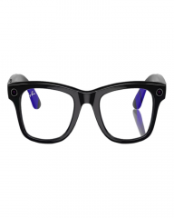 Ray-Ban Meta Wayfarer RW4006 (Glossy Black Frame, Clear Lenses)