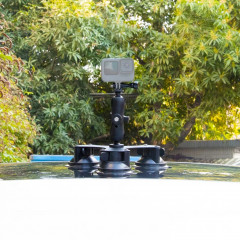 Triple suction cup + monopod 3 m Car