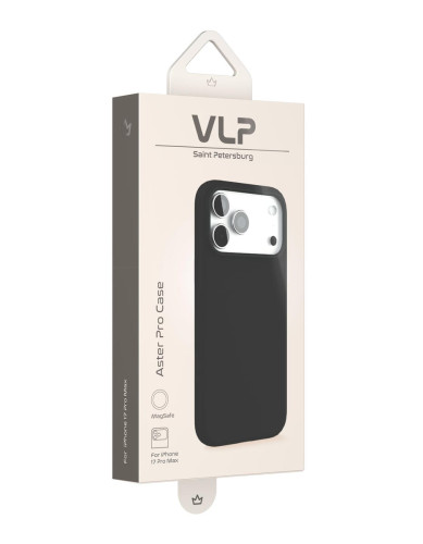 Protective Case VLP Aster Pro Case with MagSafe for iPhone 17 Pro Max, black