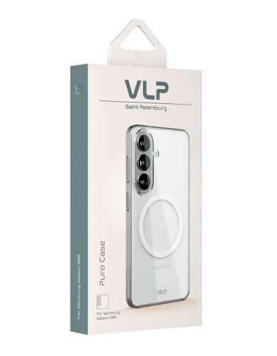 Protective case VLP Puro Case c MagSafe for Samsung Galaxy S26, clear