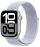 Apple Watch Series 10 42mm, Aluminum, Silver, Sport Band, Smoke Blue