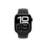 Apple Watch Series 10 42mm, Aluminum, Jet Black, Sport Loop, Black, S/M