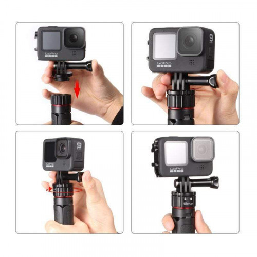 Magnetic quick-release tripod for GoPro