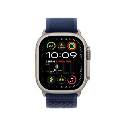 Apple Watch Ultra 2 GPS + Cellular 49mm, Natural Titanium, Trail Loop, Blue, M