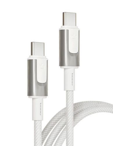 Data Cable VLP Force Line 100W USB-C + USB-C, 1.2m, white