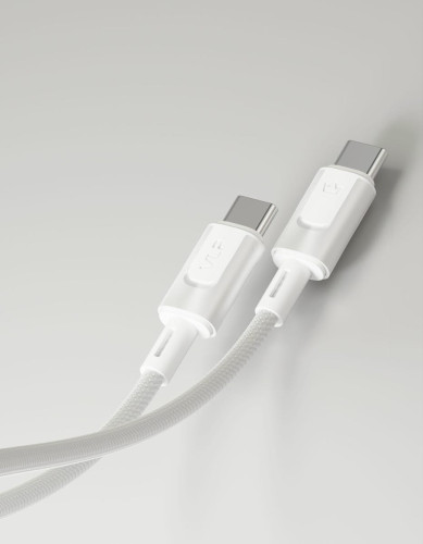 Data Cable VLP Force Line 100W USB-C + USB-C, 1.2m, white