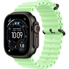 Apple Watch Ultra 3 (2025) 49mm, Black Titanium, Ocean Band, Neon Green