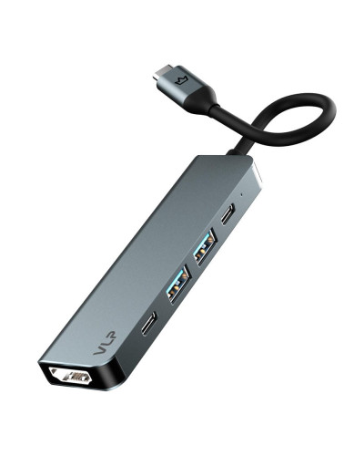 Adapter VLP Infinity USB-C Hub 5 in 1, graphite